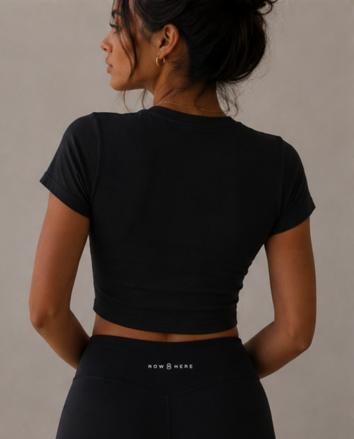 Flow crop top - Black