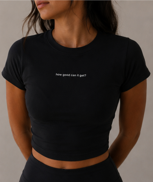 Flow crop top - Black