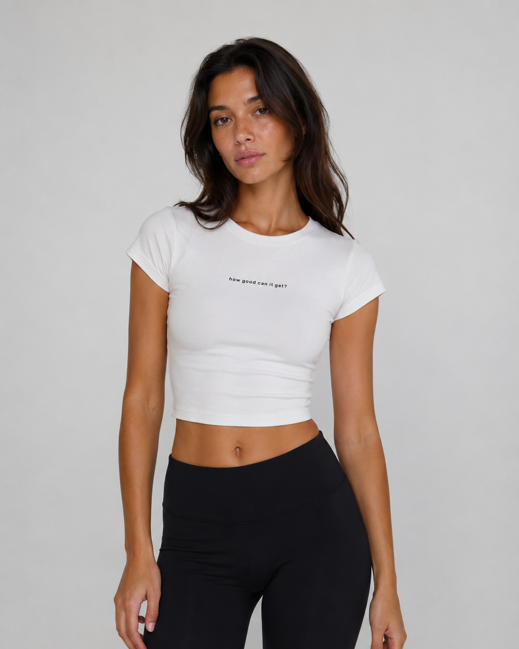 Flow Crop Top - White