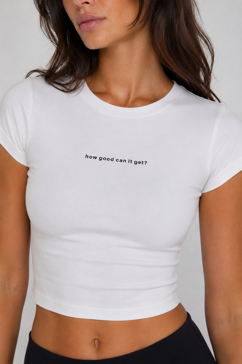 Flow Crop Top - White